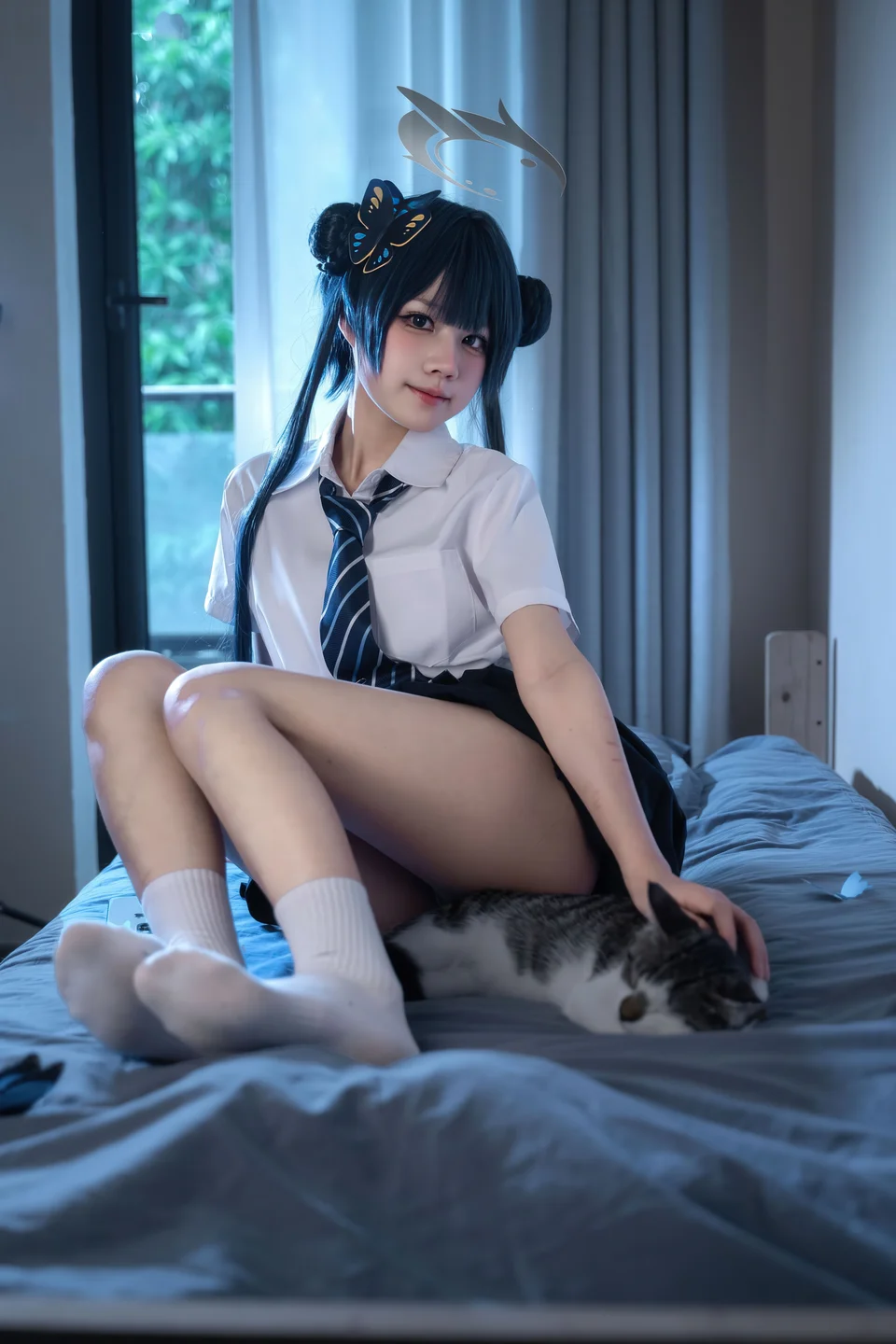 清水凪 - No.001 蔚蓝档案·龙华妃咲 JK [52P-526MB] tg@simisebaisi 【丝足阁】022.webp